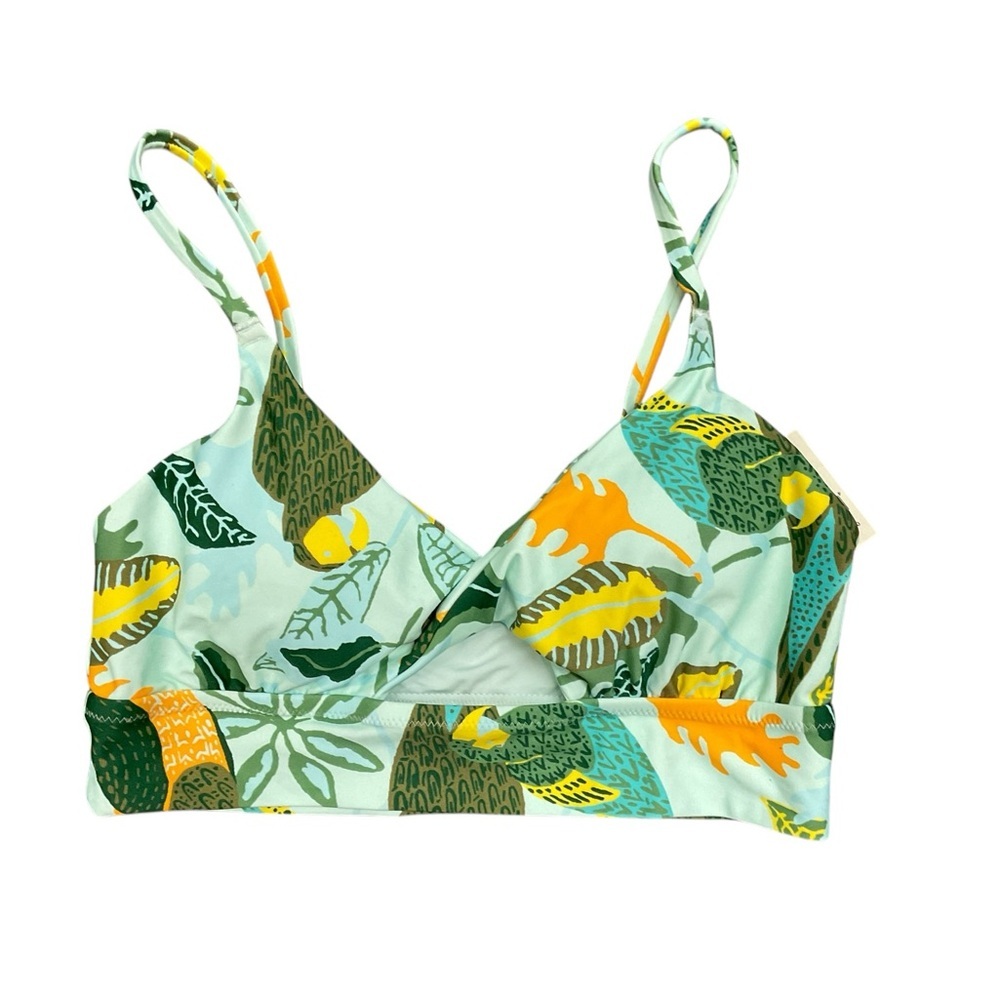 Aerie Floral Print Peek-a-Boo Bikini Top